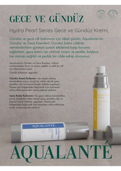 Hydra Pearl Serisi Gündüz ve Gece Krem Seti Intense Anti Aging Energi Boost 50ML+50ML