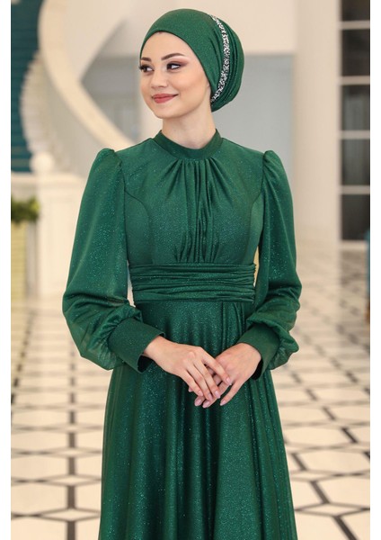 Kübra Tesettür Abiye Zümrüt fiyatları