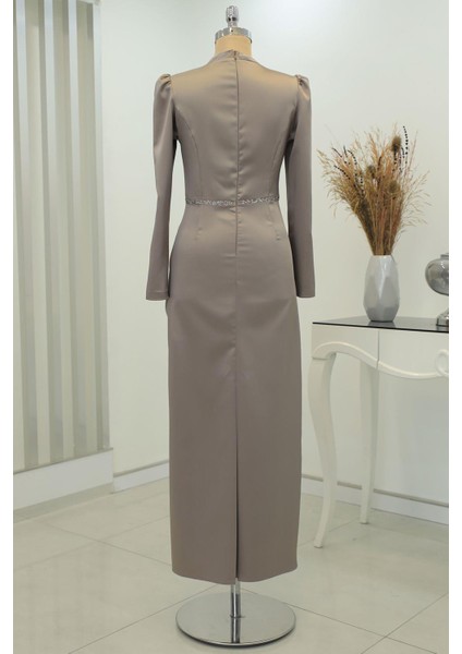 Sare Tesettür Abiye Vizon modelleri