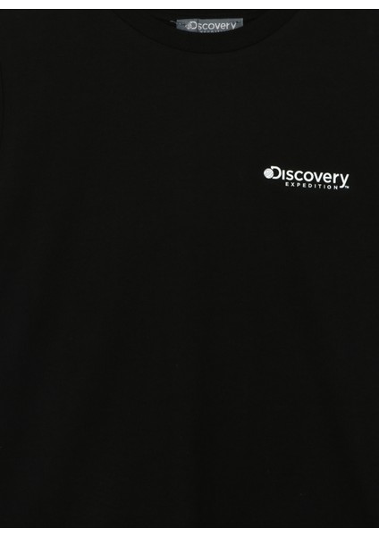 Discovery Expedition  Baskılı Siyah Erkek Çocuk T-Shirt SAWA BOY