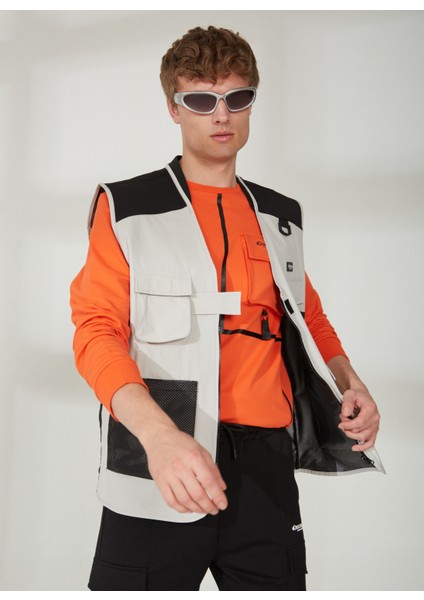 Bej - Siyah Erkek Yelek