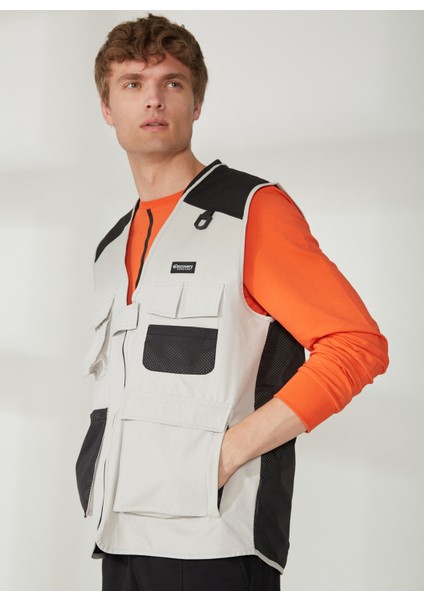 Bej - Siyah Erkek Yelek modelleri