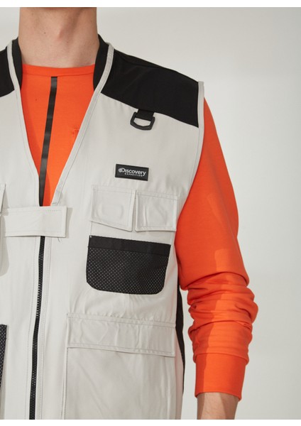 Bej - Siyah Erkek Yelek fırsatları