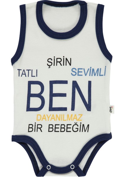 Civil Baby Bebek Çıtçıtlı Badi 1-18 Ay Lacivert