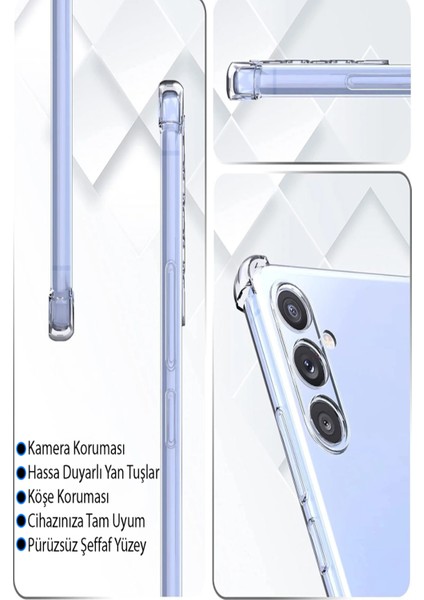 Infinix Note 12 G88 Play Kapak Kamera Korumalı Airbag Antishock Köşe Korumalı Şeffaf Silikon Kılıf