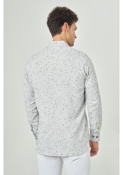 Regular Fit Paşa Yaka Lacivert Spor Erkek Gömlek GM23Y231073_D39 fiyatları