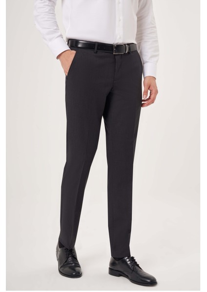 Antrasit Dokuma Klasik Erkek Pantolon PPNK23YNOS001_D58 modelleri