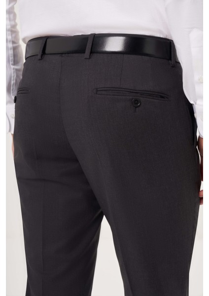 Antrasit Dokuma Klasik Erkek Pantolon PPNK23YNOS001_D58 indirimleri