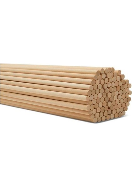 Ahşap Bambu Çubuklar 50 cm 70 Adet 5mm