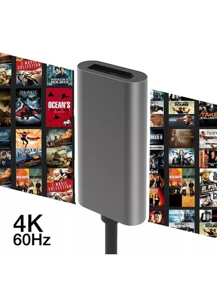 Blue Wings 4K@60Hz Type C To Displayport Dönüştürücü Çevirici Adaptör