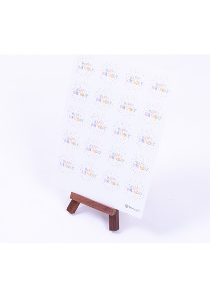 Happy Birthday sticker seti, A5 2 sayfa
