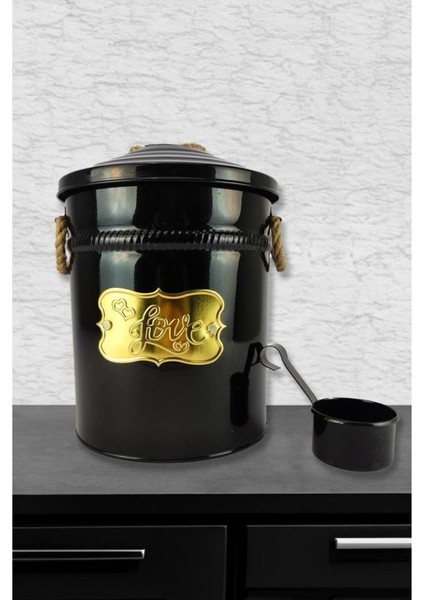 Çok Amaçlı Kapaklı Saklama Kabı 5 Lt Siyah - 900