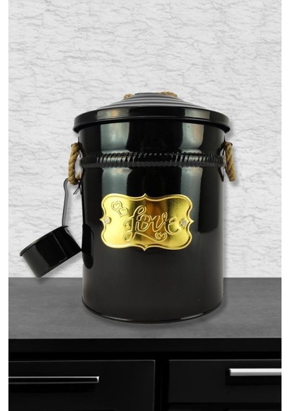 Çok Amaçlı Kapaklı Saklama Kabı 5 Lt Siyah - 900 fırsatları