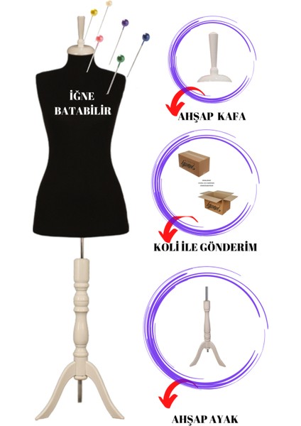 36 Beden Iğne Batabilen Terzi Mankeni