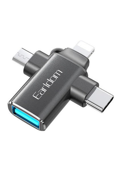 Earldom OT80 3in1 Otg Dönüştürücü - Siyah Mrayd