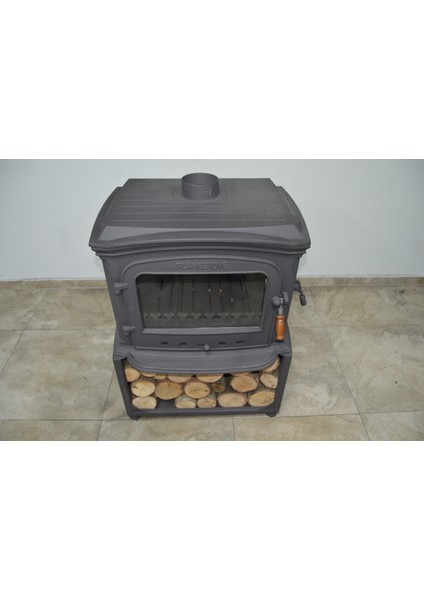 Flame Stove FS-032 Yk St Altara Lüx 3 Camlı Yan Kapaklı Odunluklu Şömine