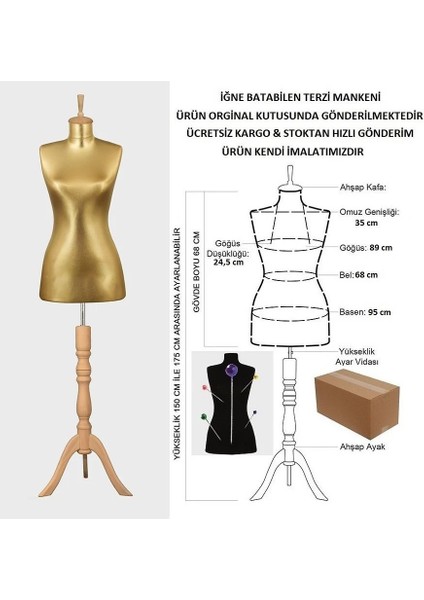 38 Beden Iğne Batabilen Terzi Mankeni fiyatları