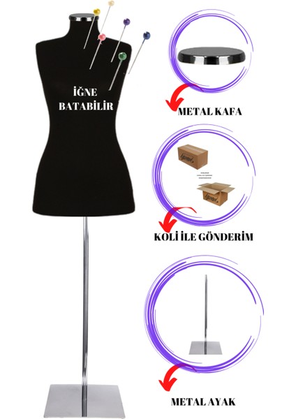 36 Beden Iğne Batabilen Terzi Mankeni