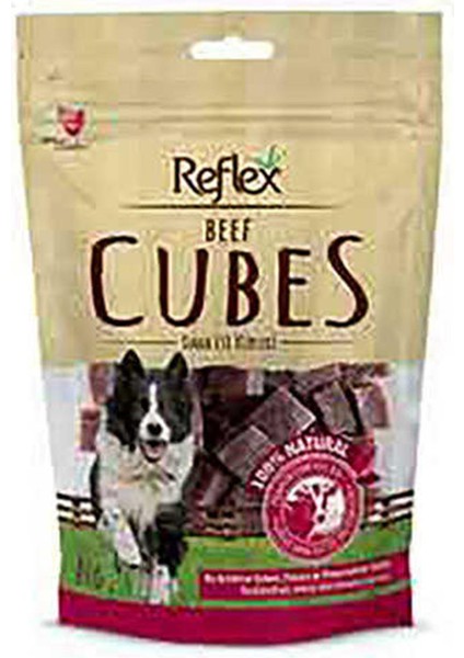 Beef Cube Biftek Küp Doğal Köpek Ödülü 80 gr