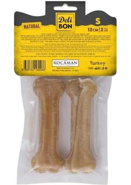 Deri Press Köpek Kemik 12 cm S Boy 2li Paket Naturel fiyatları