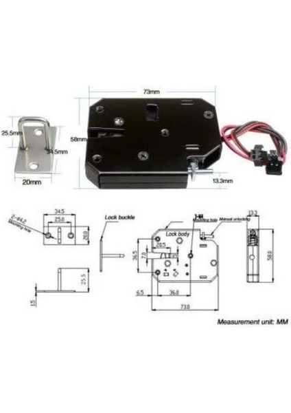 K02 24V 2A Manyetik Selenoid Kilit