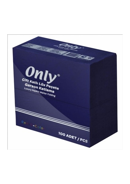 33*33 Lacivert Peçete 2 Katlı 100'LÜ