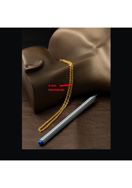 Burma Halat 14 Ayar Altın Zincir 75 cm indirimleri