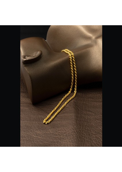 Burma Halat 14 Ayar Altın Zincir 75 cm