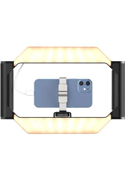 U-Rig Işıklı Telefon Video Rig Çerçeve