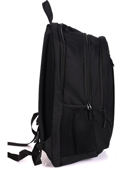 9002-01 Su Geçirmez Ortopedik Sırt Destekli Okul Sırt Çantası Siyah modelleri