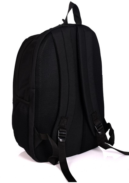 9002-01 Su Geçirmez Ortopedik Sırt Destekli Okul Sırt Çantası Siyah fırsatları