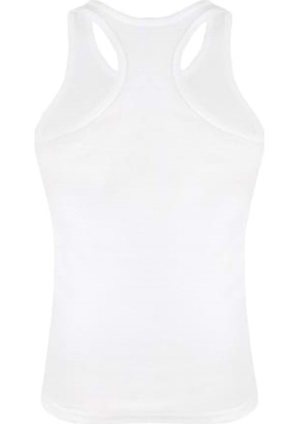 Erkek Penye Ribana Spor Atlet 025 - Beyaz - S