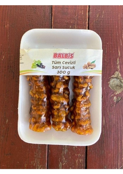 Tüm Cevizli Sarı Sucuk 300 G