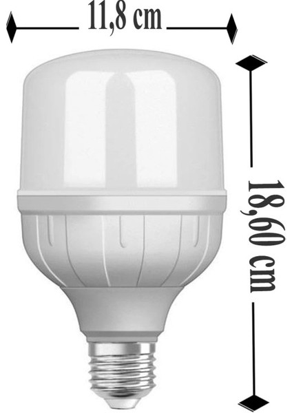 36W (197W) Büyük LED Ampul Beyaz 6500K Jumbo Torch Ampul E27 Duy