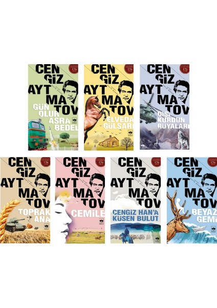 Beyaz Gemi - Gün Olur Asra Bedel - Toprak Ana - Elveda Gülsarı - Cemile - Dişi Kurdun Rüyaları - Cengiz Aytmatov - Seti 7 Kitap