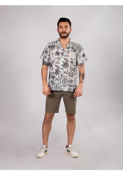 Unisex Etnik Desenli Gömlek fırsatları