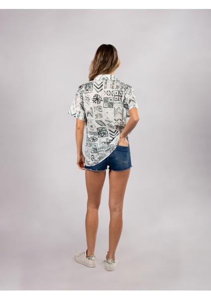 Unisex Etnik Desenli Gömlek fiyatları