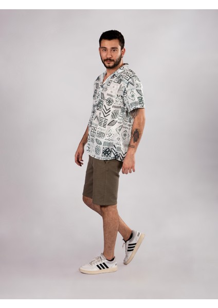 Unisex Etnik Desenli Gömlek indirimleri