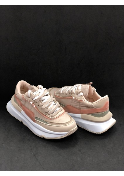 Kafkaslar Kalın Taban Ortopedik Renkli Bayan Sneakers Spor Ayakkabı