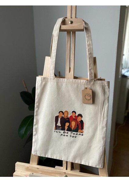 Friends Doddle Tekstil Çanta Şık Tasarım Çevre Dostu 35x40 cm Kadın