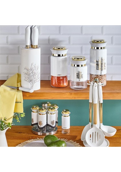 N3483 Çınar Naturel 6 Lı Silindir Bıçak Seti