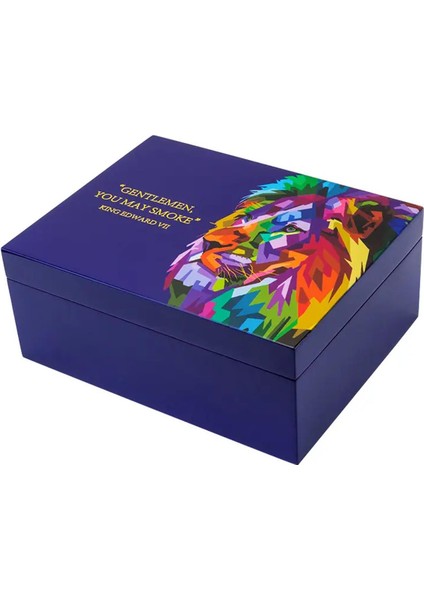 Blue Lion Humidor Puro Kutusu Mavi Lake 40S