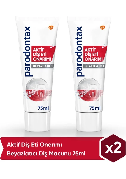 Aktif Diş Eti Onarımı Diş Macunu 75 ml x 2 Adet