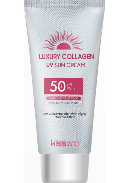 Saf Kolajen Içeren Yüksek Koruyucu Luxury Uv Güneş Kremi Spf 50+ Pa+++