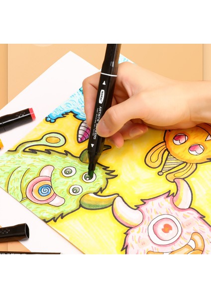 Ruyı 48 Renkli Marker Art Çocuk Çizim Kalemleri Seti Öğrenci Renkli Kalemler (Yurt Dışından)