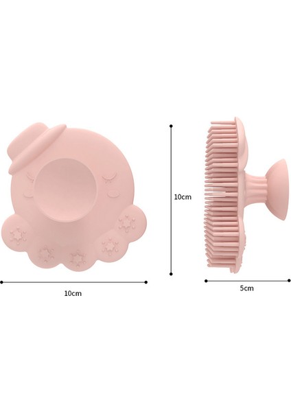 Ruyı Bebek Silikon Banyo Fırçası Masaj Fırçası Çocuk Banyo Malzemeleri Saç Yıkama Fırçası (Yurt Dışından)
