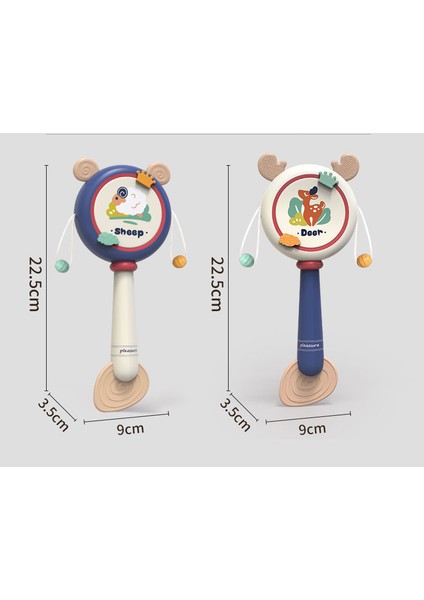Ruyı Bebek Çıngırakları Çıngırak Bebek Diş Çiğneyebilir Kauçuk Çıngıraklar Kavraması Kolay Oyuncaklar (Yurt Dışından)