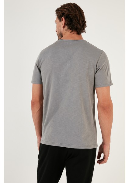 % 100 Pamuklu Slim Fit Bisiklet Yaka Cepli T Shirt Erkek T Shirt 5902000 indirimleri