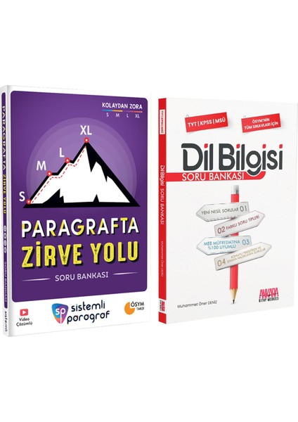 ta Zirve Yolu ve Dil Bilgisi Soru Bankası Seti 2 Kitap
