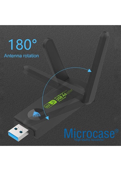 Dual Band AC1300 Mbps 3.0 Kablosuz USB Wifi Adaptörü AL3949